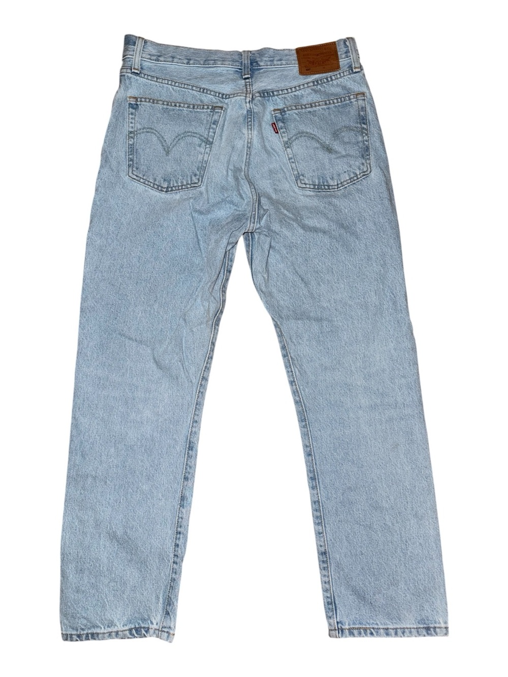 Levi’s 501 Original Light Wash Straight Leg Jeans 29x26 100% Cotton Button Fly - Picture 2 of 12